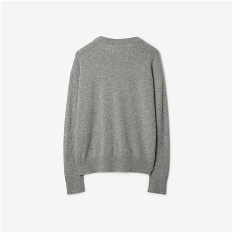 burberry zigzag cashmere sweater|Cashmere Sweater in Light grey melange .